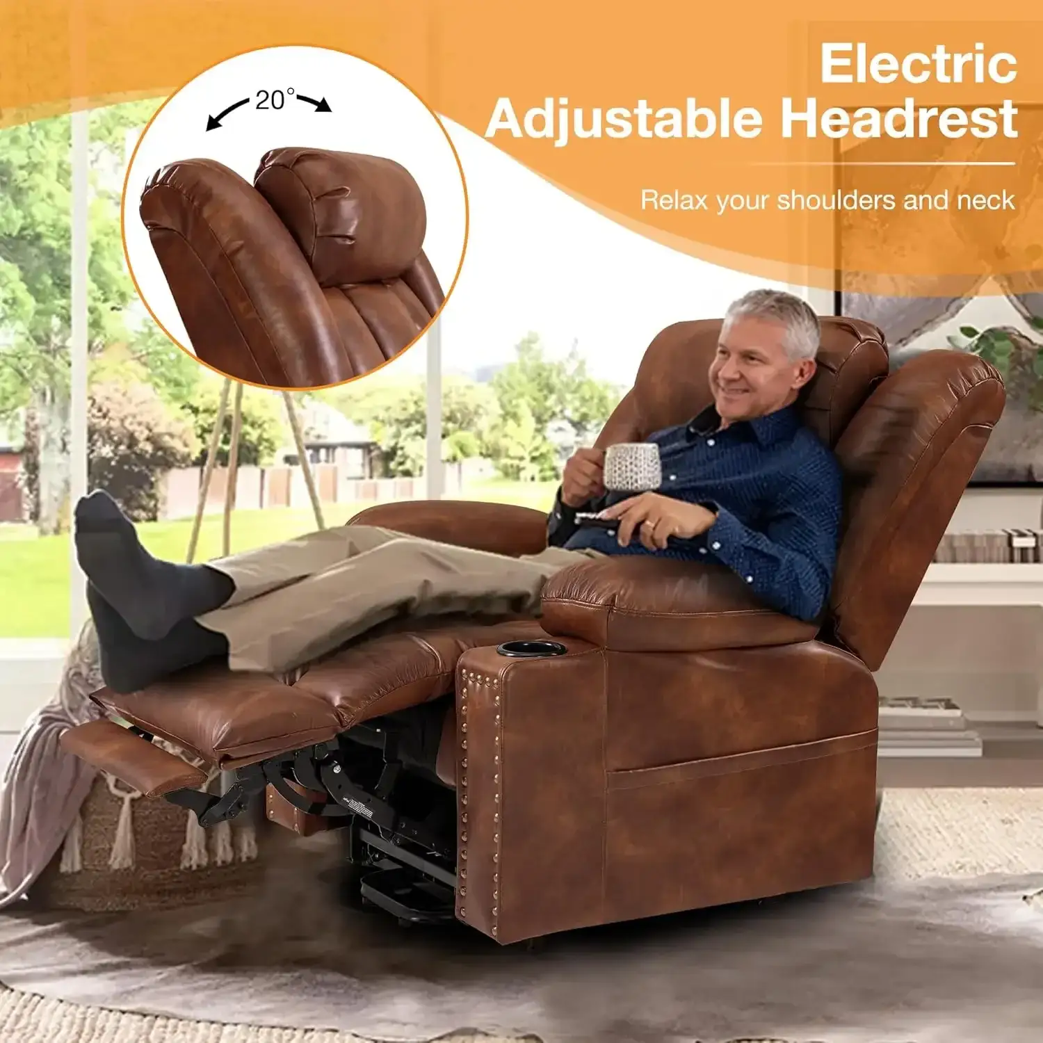 sturdy power lift recliner for senior comfort