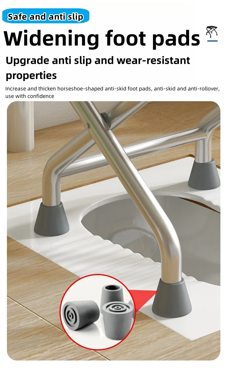 toilet stool with ergonomic design for seniors