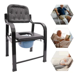 user friendly bedside commode for elderly independence