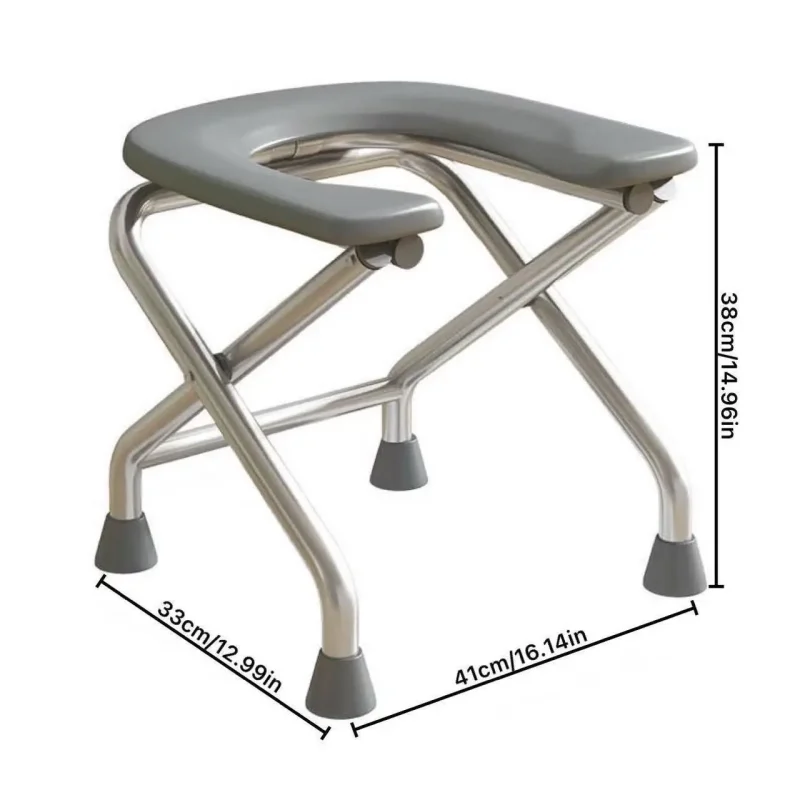 user friendly foldable toilet stool for elderly