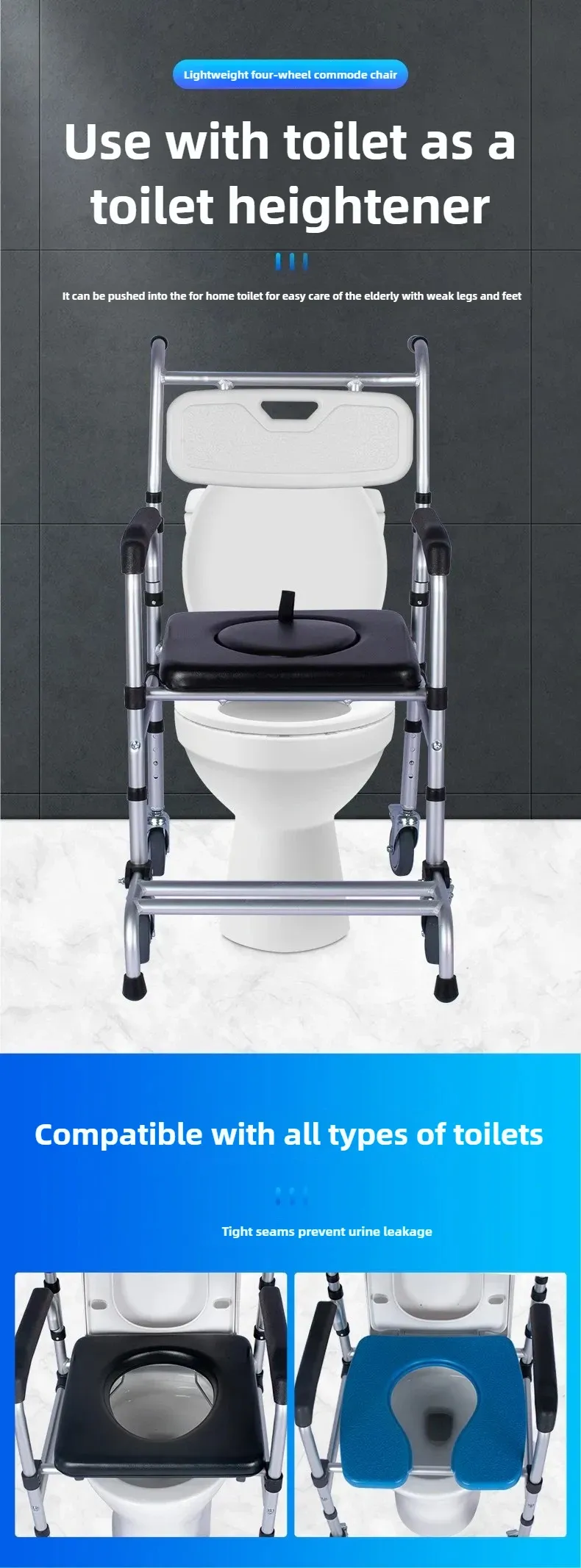 user friendly potty chair designed for independent living